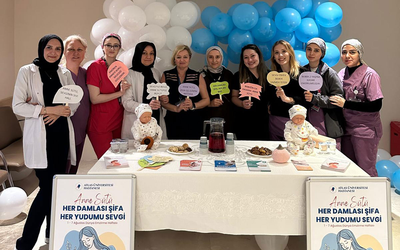 atlas universitesi hastanesi nde dunya emzirme haftasi etkinlikleri