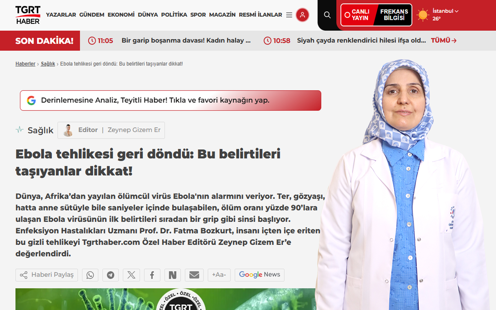 ebola tehlikesi geri dondu bu belirtileri tasiyanlar dikkat